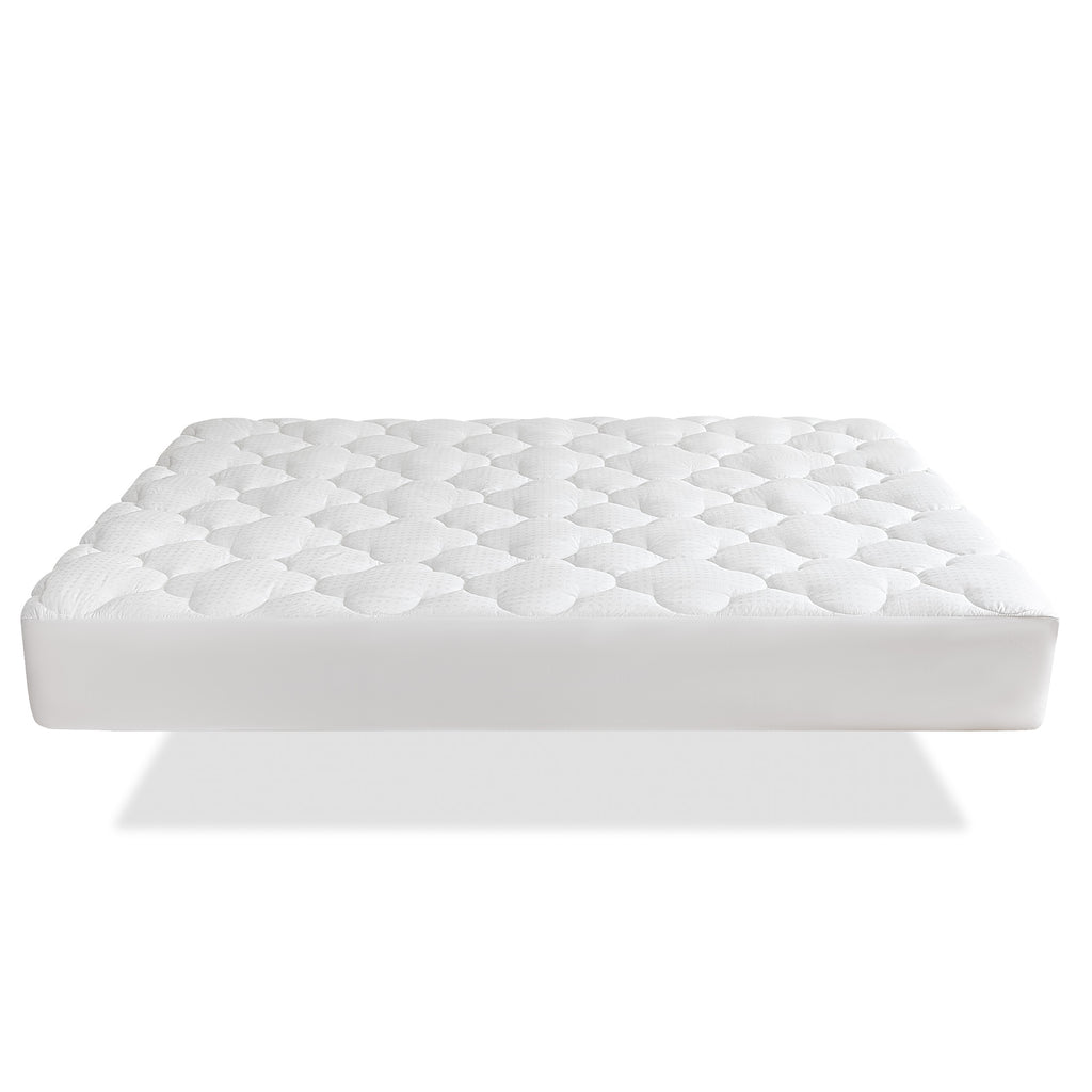 Mattress Pad, Cotton Clover Mattress Cover Deep Pocket Quilted Fitted