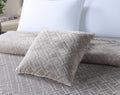 Plush Fringe Blanket Set, 240GSM Flannel, Diamond Quilted, Soft & Warm with Decorative Fringe