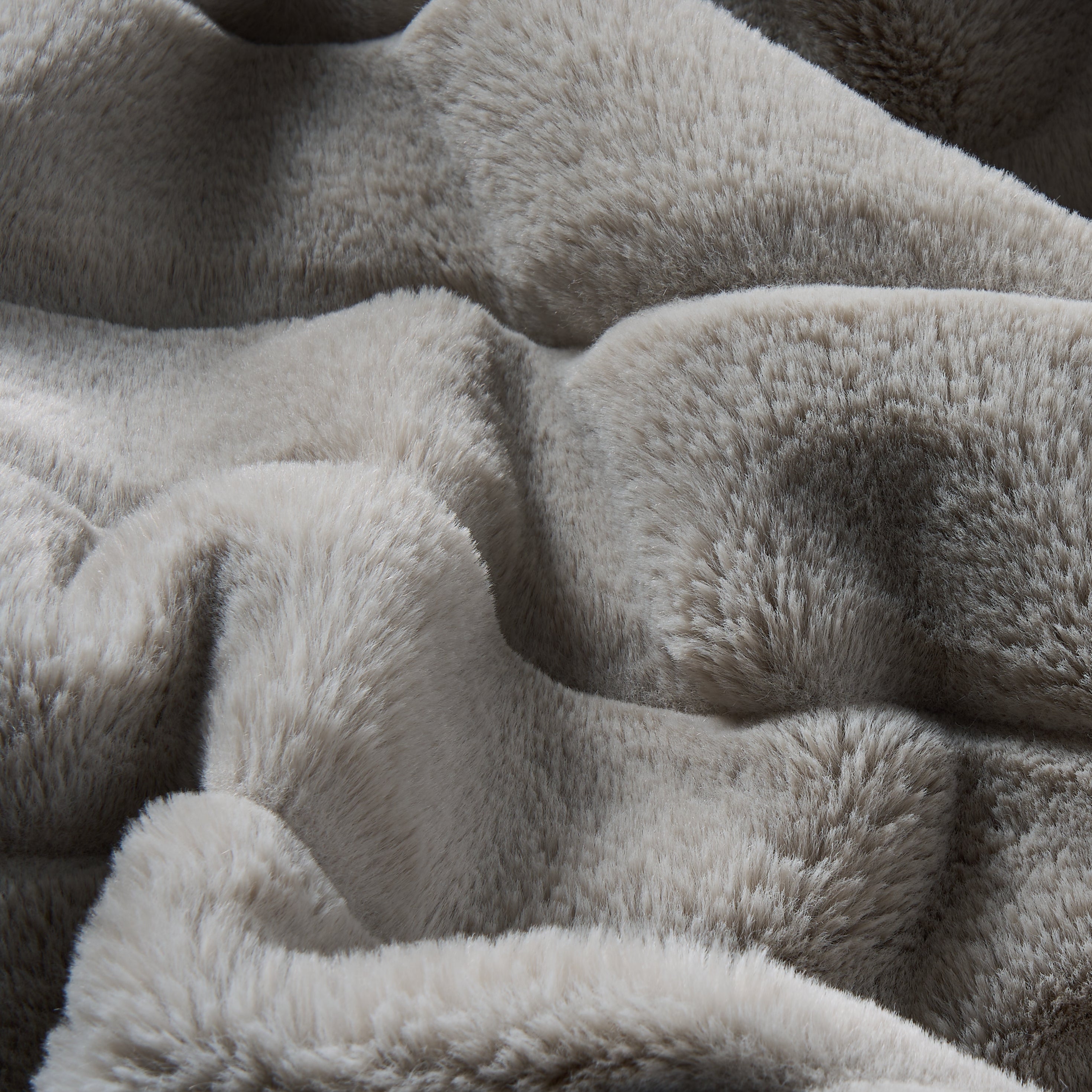 Faux Fur Stripe Blanket and Pillow Set, Ultra-Soft 420GSM Flannel, Embossed Design, Cozy & Durable for Bedroom, Living Room, or Office