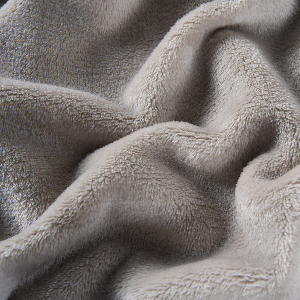 Faux Fur Stripe Blanket and Pillow Set, Ultra-Soft 420GSM Flannel, Embossed Design, Cozy & Durable for Bedroom, Living Room, or Office