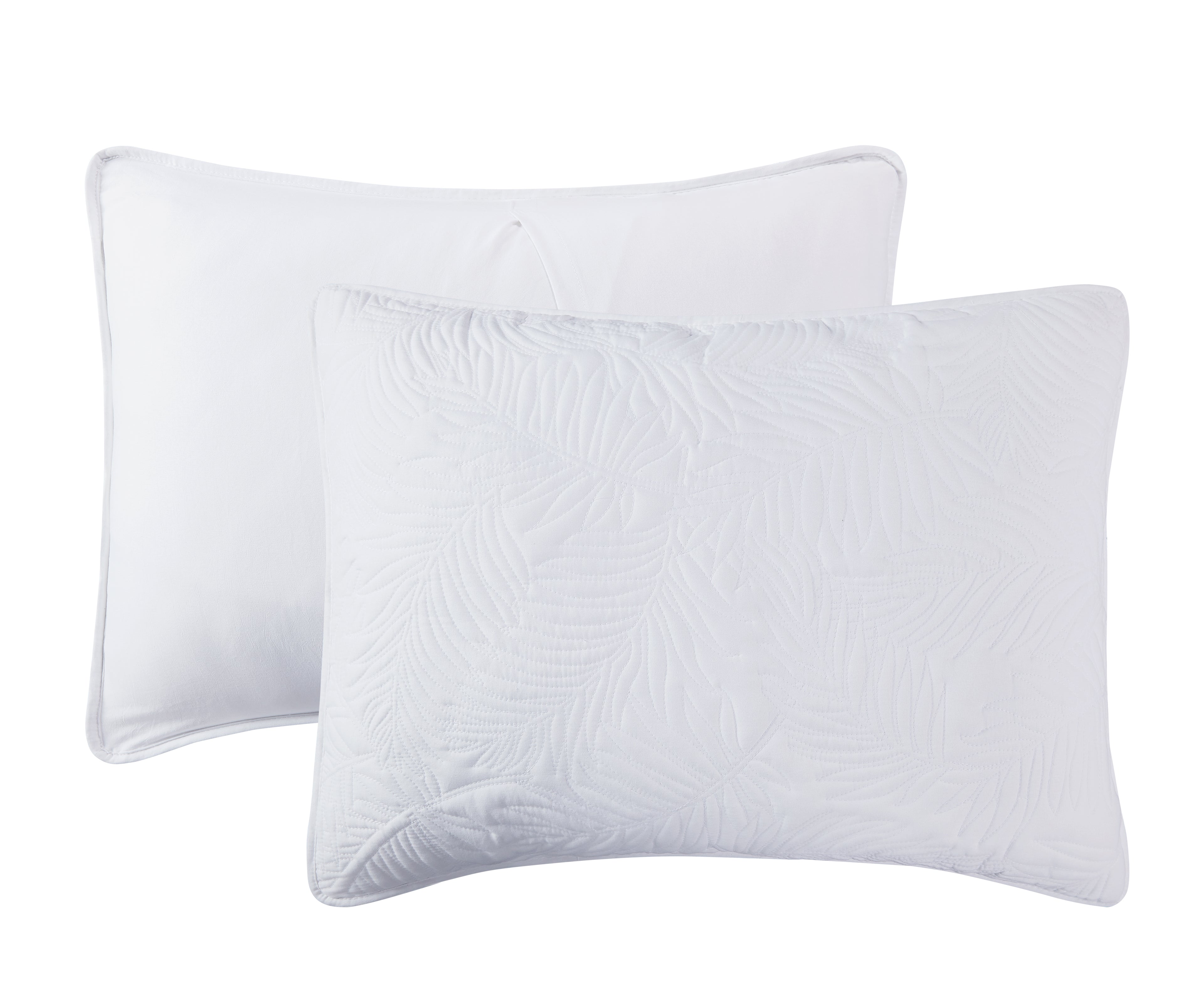 Leaf Pattern Lightweight All Season Quilt Set, Ultra Soft Brushed Microfiber Bedspread, Machine Washable