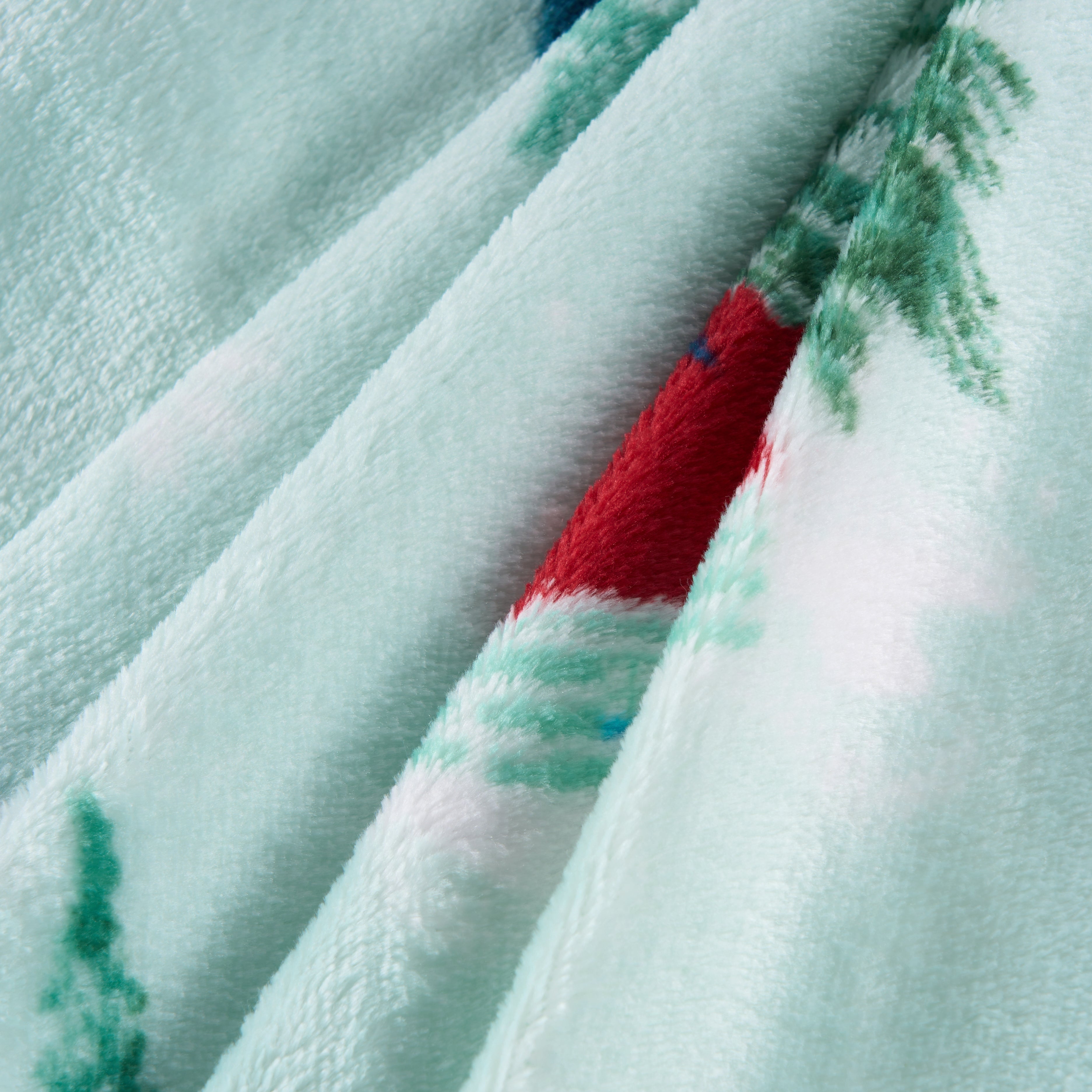 Plush Throw Blanket Soft Warm Flannel 220GSM Lightweight All Season Printed Bed Sofa Blanket for Home Office Travel, Machine Washable