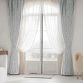 2 Piece Chevron Jacquard Blackout Curtain