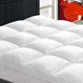 Dual Layer 4 Inch Memory Foam Mattress Topper, 2 inch Cooling Gel Memory Foam Plus 2 inch Alternative Pillowtop Mattress Pad Cover for Back Pain, Comfort Suppor