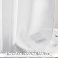 Non-See-Through Sheer Curtains - White