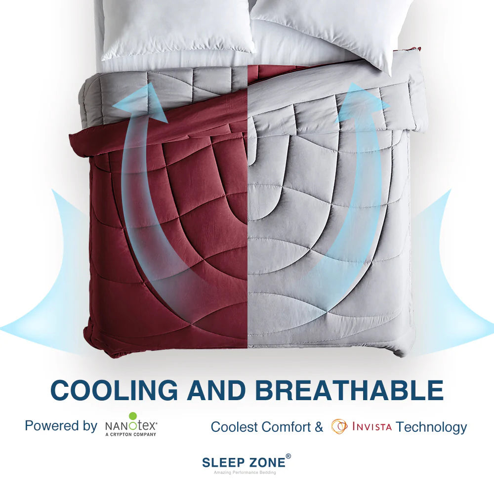 All Season U-Shape Reversible Cooling Comforter