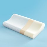 Standard Cooling Memory Foam Pillow, Ergonomic Adjustable Orthopedic Contour Bed Pillows Neck Support for Side Back Stomach Sleepers-Blue