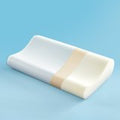 Standard Cooling Memory Foam Pillow, Ergonomic Adjustable Orthopedic Contour Bed Pillows Neck Support for Side Back Stomach Sleepers-Blue