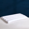 Ultra-Thin Cotton Pillow - Flat Design for Stomach/Back Sleepers & Neck Support