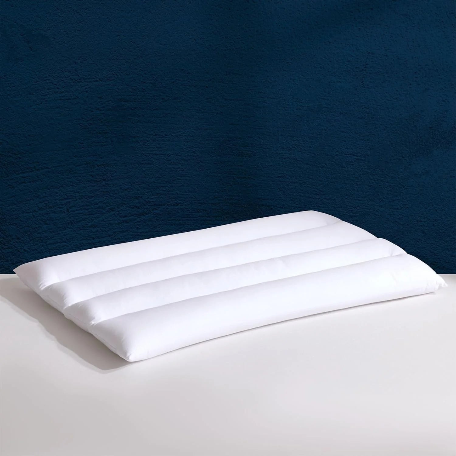 Ultra-Thin Cotton Pillow - Flat Design for Stomach/Back Sleepers & Neck Support
