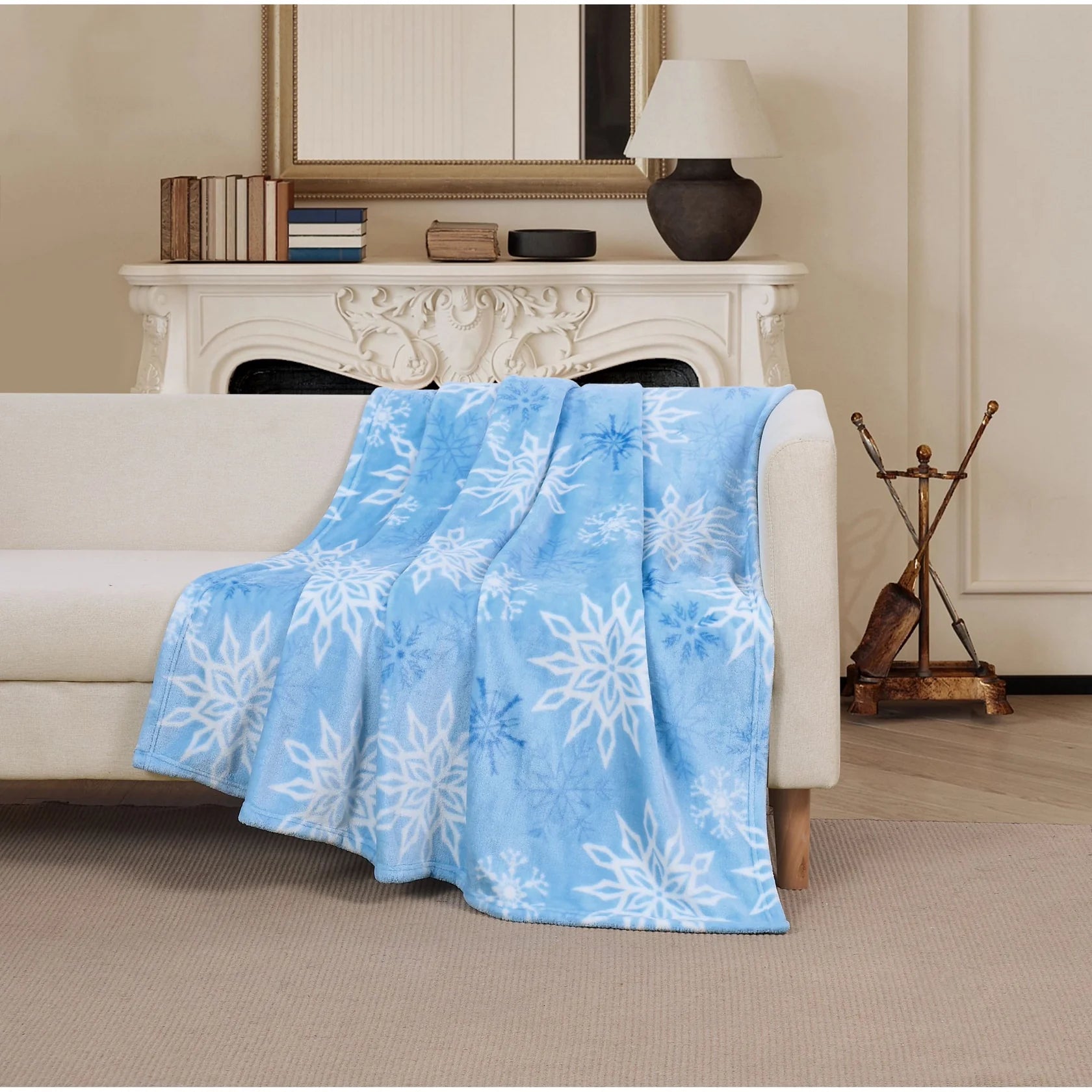 Flannel Throw Blanket, Soft, Warm, Durable Winter Blanket, for Bed, Couch & Travel, Machine Washable