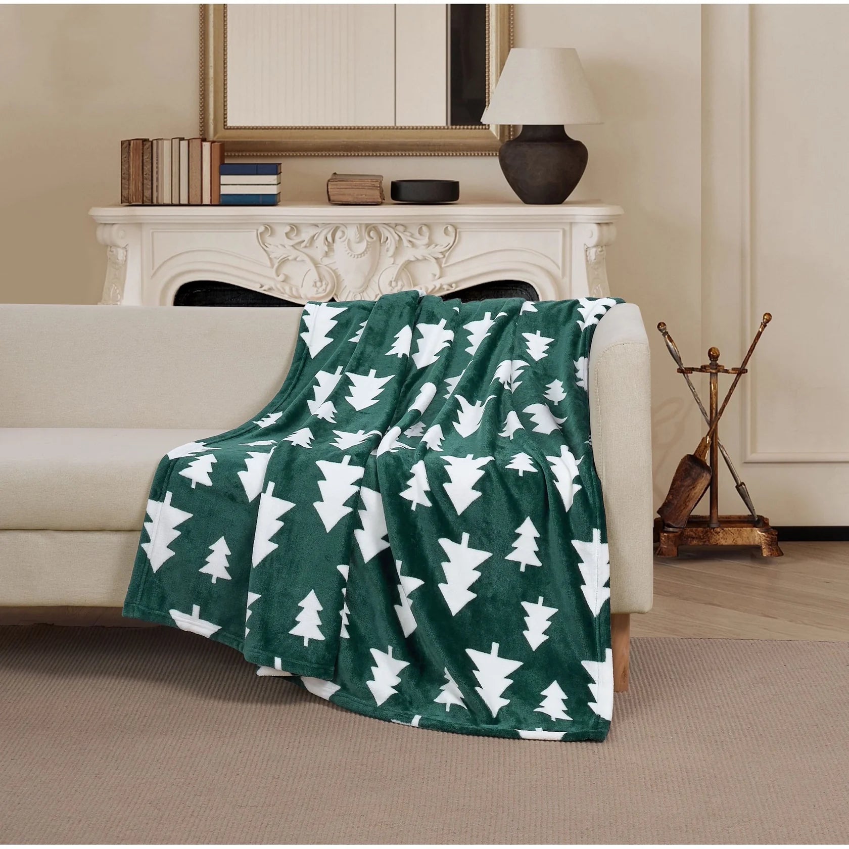 Flannel Throw Blanket, Soft, Warm, Durable Winter Blanket, for Bed, Couch & Travel, Machine Washable