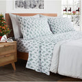 Luxury Peach Skin Printed Bed Sheet Set – Soft High-Density 90GSM Fabric, Precision Stitching, Elasticized Fitted Sheet – Durable & Comfortable for Home Use
