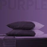 Cooling Satin Striped Sheets Set for Hot Sleepers-Beige