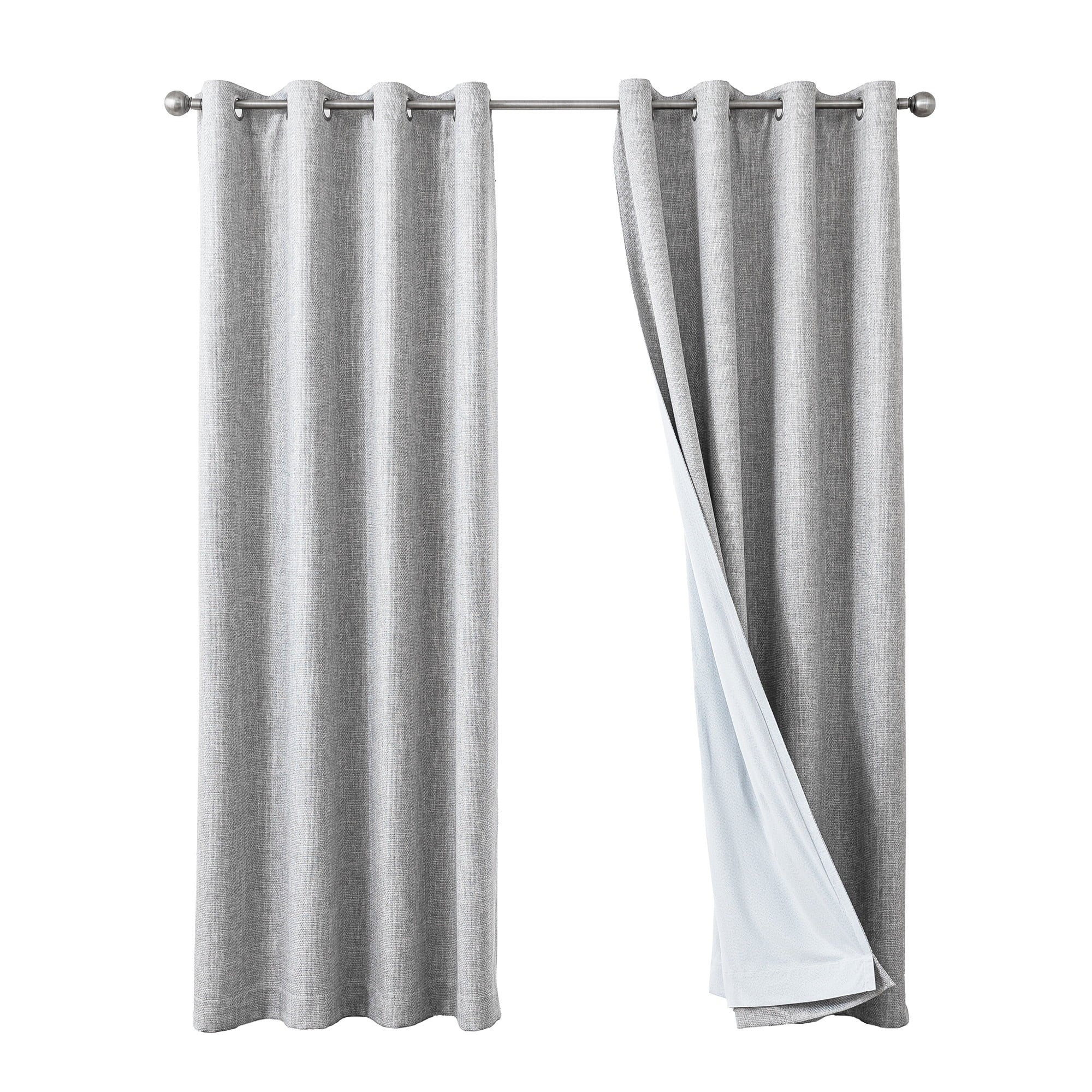 Sleep Zone 100% Blackout Curtains for Bedroom Full Light Blocking Curtains
