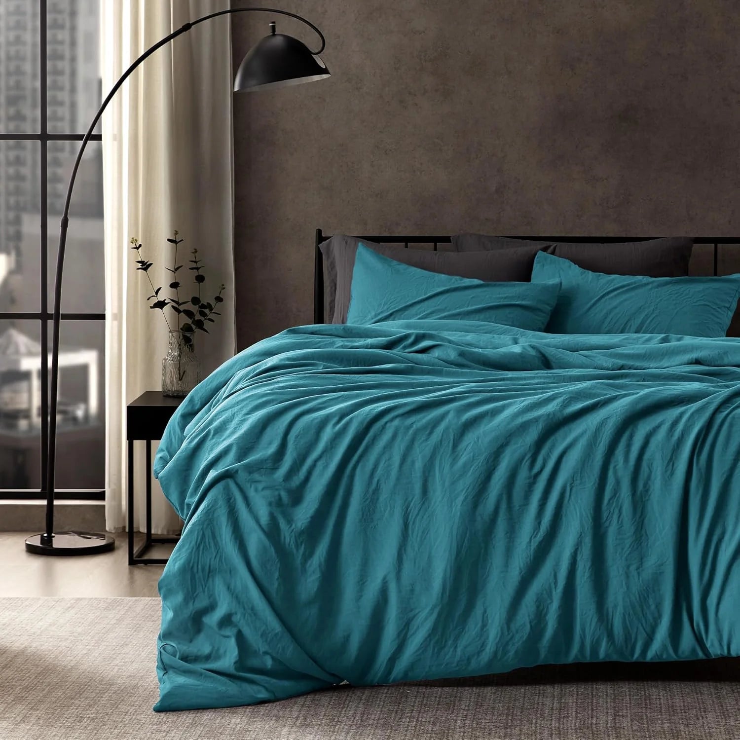 Stone Washed Duvet Cover Set