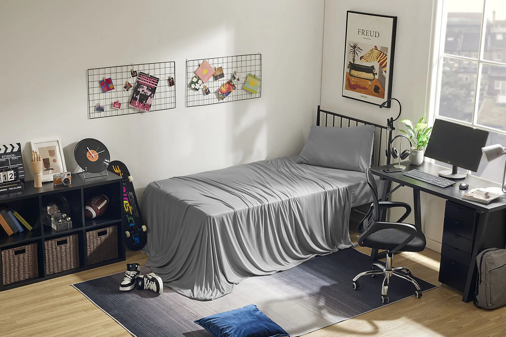 100% Microfiber Jersey Knit Sheet Set with Pillowcases